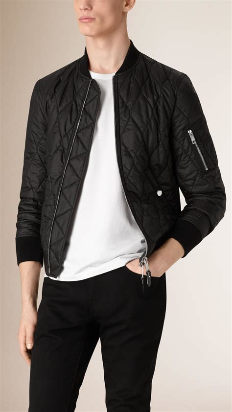 burberry bomber men|burberry men's quilted bomber jackets.